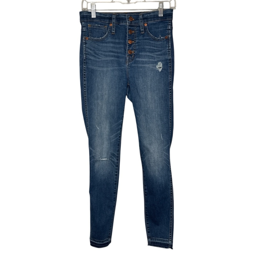Madewell Women's 10" High Rise Skinny Button Fly Jeans Size 26